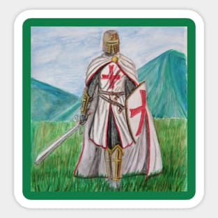 Knight Crusader Sticker